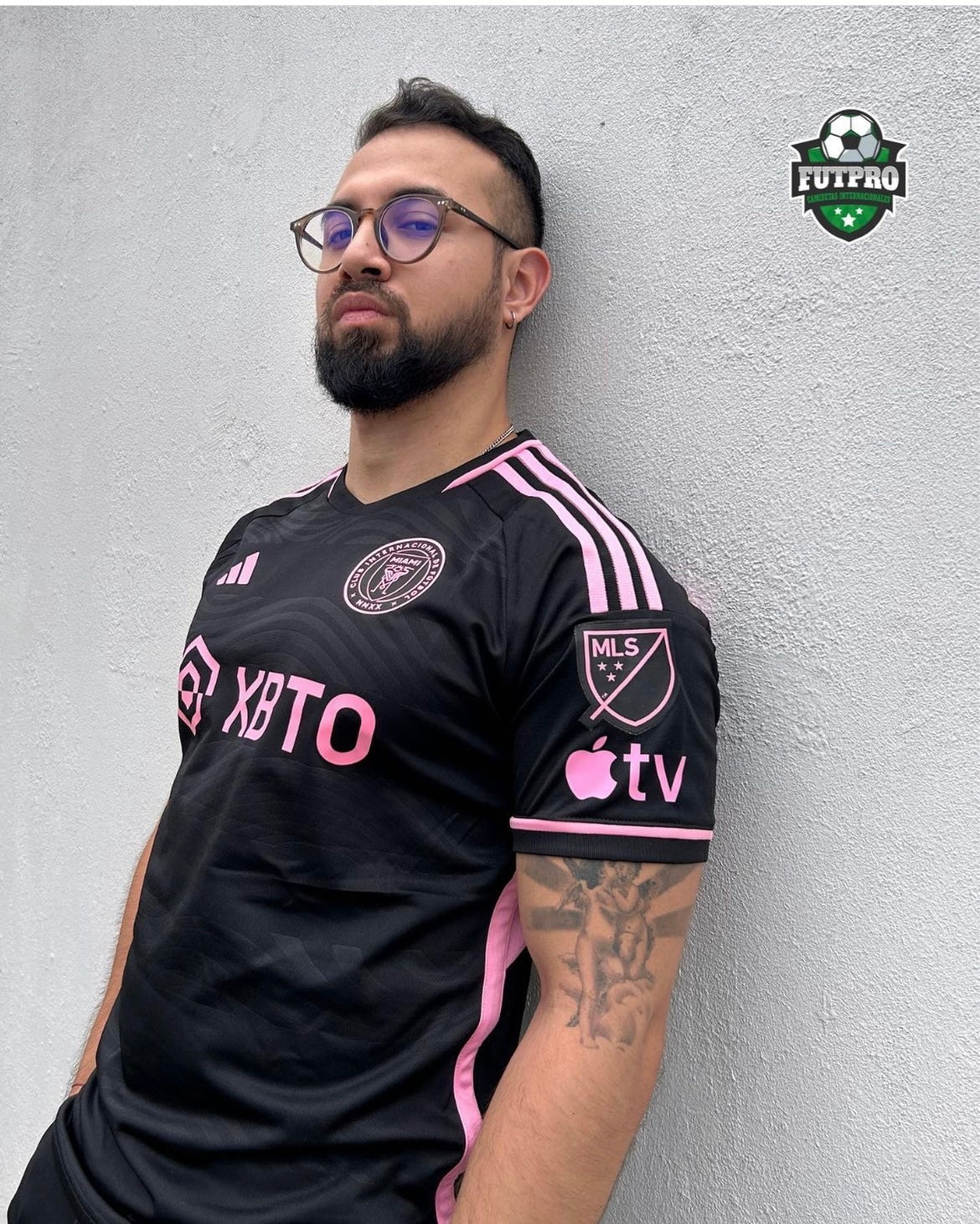 AUTHENTIC MESSI SOCCER JERSEY INTER OF MIAMI / AWAY PLAYER VERSION SHORT SLEEVE