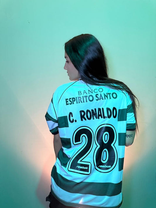 RETRO SPORTING LISBOA JERSEY CRISTIANO RONALDO 2002