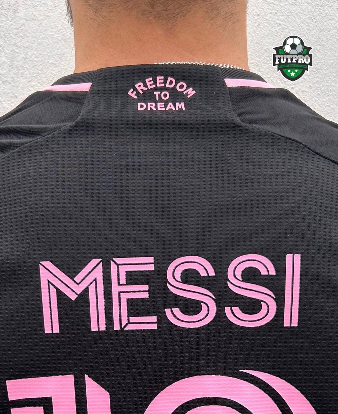 AUTHENTIC MESSI SOCCER JERSEY INTER OF MIAMI / AWAY PLAYER VERSION SHORT SLEEVE